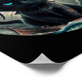 Poster Chat noir pirate (Coin)