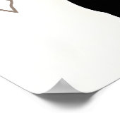 Poster Chat Noir Rétro Cool (Coin)