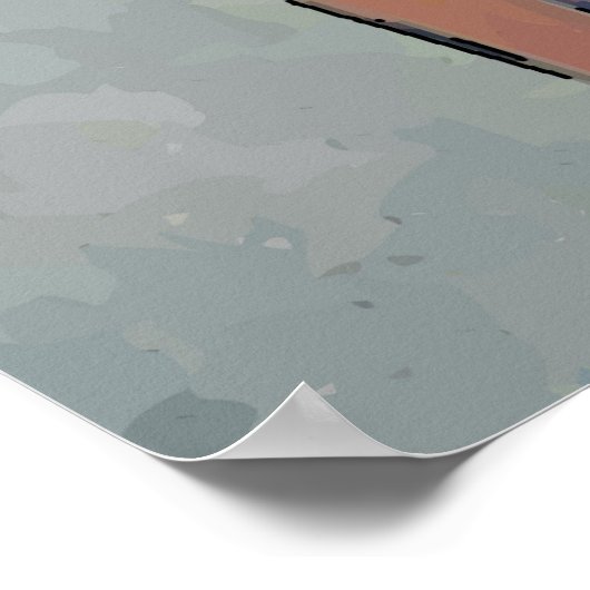 Poster Chat noir sur chaise (Coin)