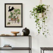 Poster Chat Noir Vilain & Jungle Monstera