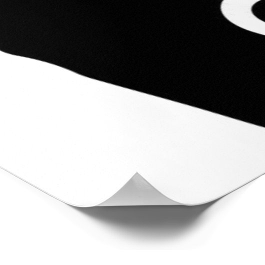 POSTER CHAT NOIR VOUS POUVEZ (Coin)