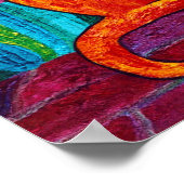 Poster Chat orange (Coin)