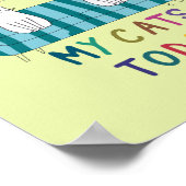 Poster Chat parlant, conversations avec les chats (Coin)