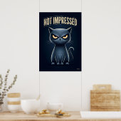 Poster Chat Pas Impressionné – Personnage de Dessin Animé (Cuisine)