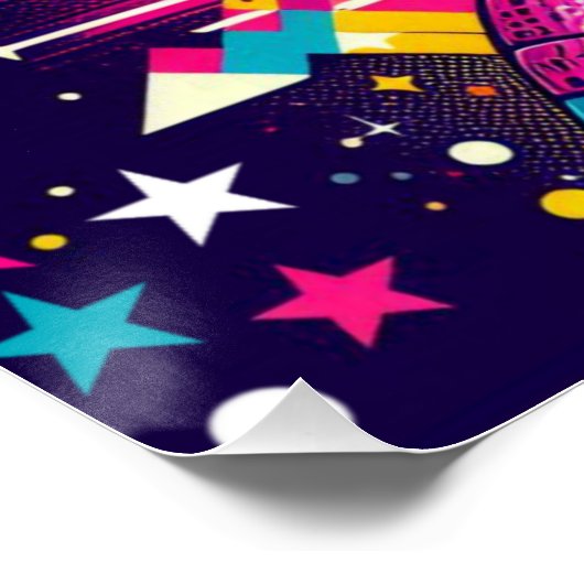 POSTER CHAT PERDU DANS L'ESPACE (Coin)