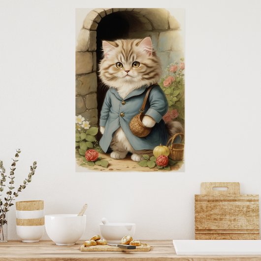 Poster Chat perse (Cuisine)