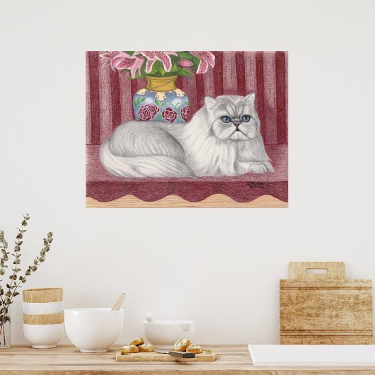 Poster Chat perse (Cuisine)