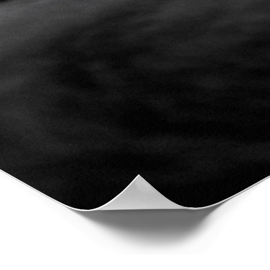 Poster Chat perse noir (Coin)