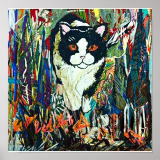 Poster Chat pointu (Devant)