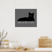 Poster chat pour mur, dessin (Cuisine)