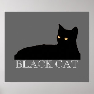 Poster chat pour mur, dessin