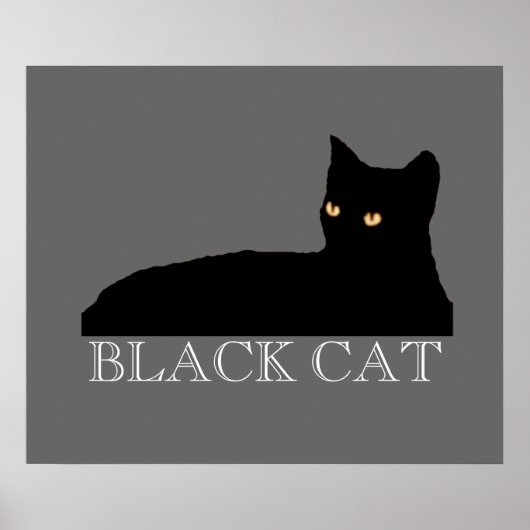 Poster chat pour mur, dessin (Devant)