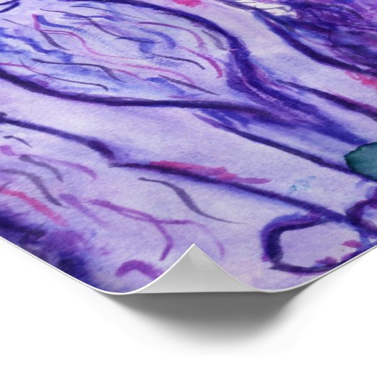 Poster chat pourpre (Coin)