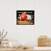 Poster Chat Princesse Avec Seau De Bonbons (Cuisine)