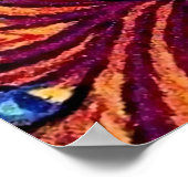 Poster "Chat psychédélique" de Louis Wain (Coin)