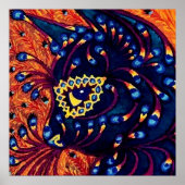 Poster "Chat psychédélique" de Louis Wain (Devant)