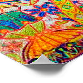 Poster Chat psychédélique, Louis Wain (Coin)