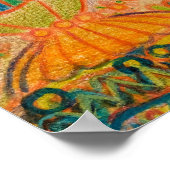 Poster Chat psychédélique par Louis Wain (Coin)