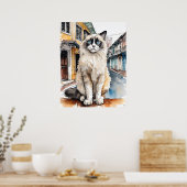 Poster Chat Ragdoll - Art Chat Imprimer (Cuisine)