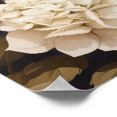 Poster Chat Ragdoll Avec Fleurs Bleues D'Hydrangée (Coin)