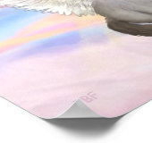 Poster Chat Ragdoll (Blue Point) Ange - Nuages (Coin)