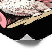 Poster Chat Ragdoll Sous Un Autocollant De Couverture Ros (Coin)