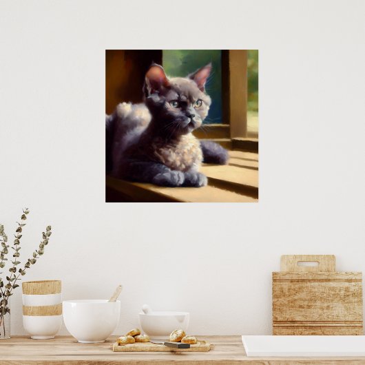 Poster Chat Rex Oregon (Cuisine)