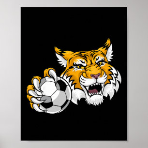 Poster Chat sauvage Bobcat Lynx Cougar Soccer Ll Personna