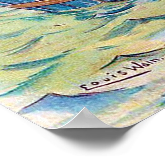 Poster Chat solitaire en mer, Louis Wain (Coin)