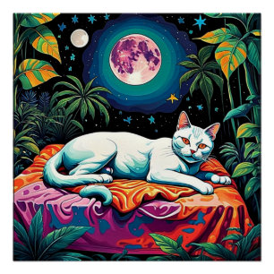 Poster Chat sous les étoiles 3