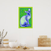 Poster chat sphynx (Cuisine)