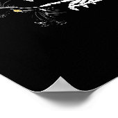 Poster Chat Squelette Halloween Cute Chats Noirs P (Coin)