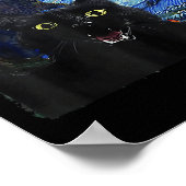 Poster Chat Starry Nuit Van Gogh Chat Pour Amoureux des c (Coin)