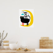 Poster Chat sur la lune (Cuisine)