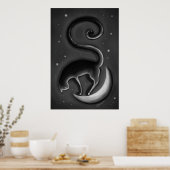 Poster Chat sur la lune (Cuisine)