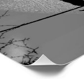Poster Chat sur une Pleine lune de fil (Coin)