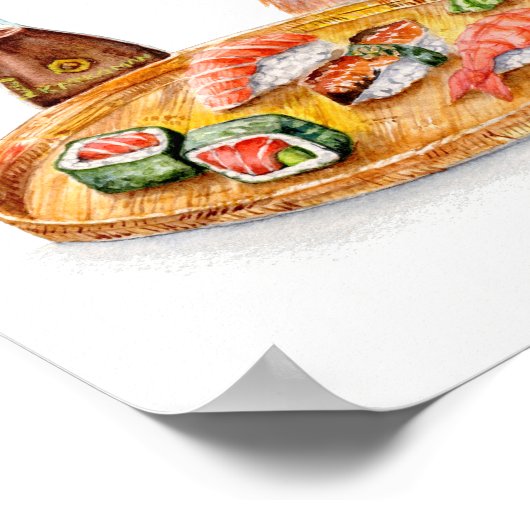 Poster Chat Sushi (Coin)