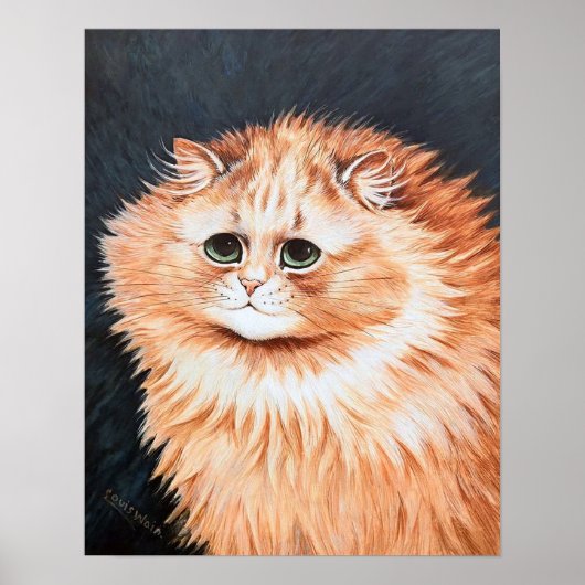 Poster Chat tigré, Louis Wain (Devant)