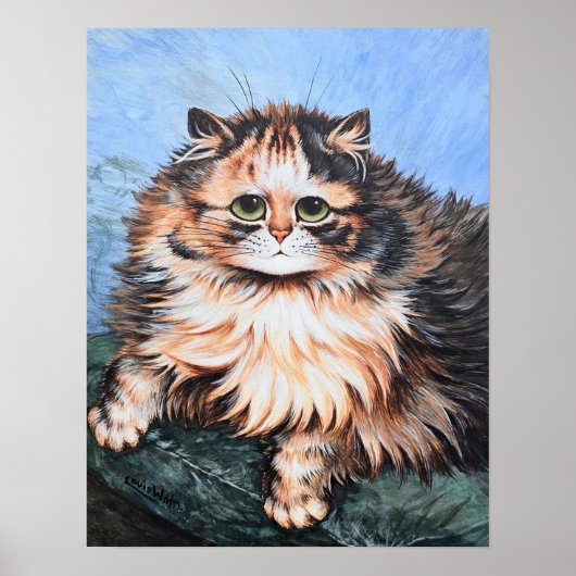 Poster Chat tigré, Louis Wain (Devant)