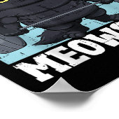 Poster Chat Train Mes Meowscles Drôle Gym Travail Femme C (Coin)