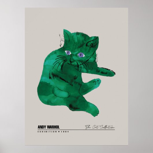 Poster Chat Vert (Devant)