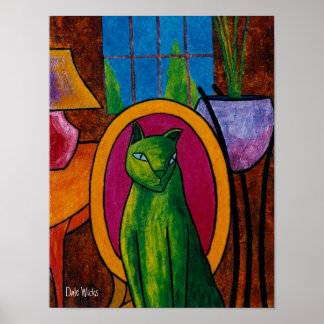 Poster Chat vert