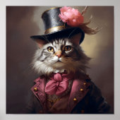 Poster Chat victorien (Devant)