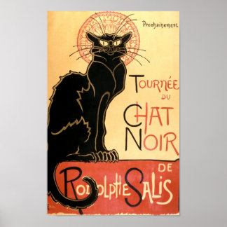 Poster Chat vintage Art nouveau par Théophile Steinlen