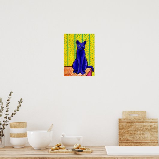Poster Chat Violet (Cuisine)