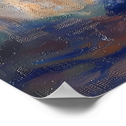 Poster Chat Watching from Sunlit Window - Impressionniste (Coin)