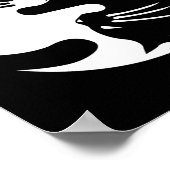 Poster Chat Yin Yang Peace Love Interconnectées Idée cade (Coin)