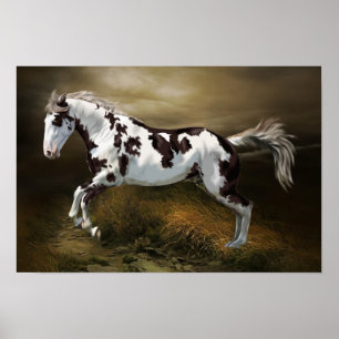 Poster Châtaigner cadre Tovero Paint Horse