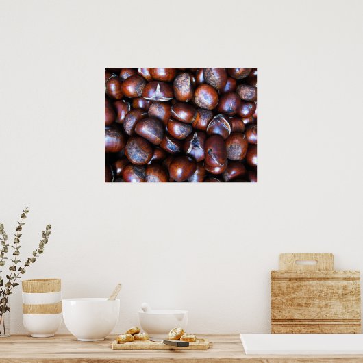 Poster Châtaignes (Cuisine)