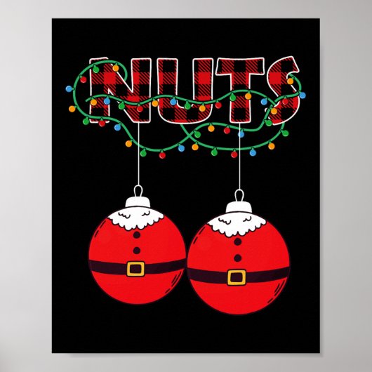 Poster Châtaignes Marrons de Noël Correspondance Noël (Devant)